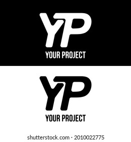 simple letter y and p logo design