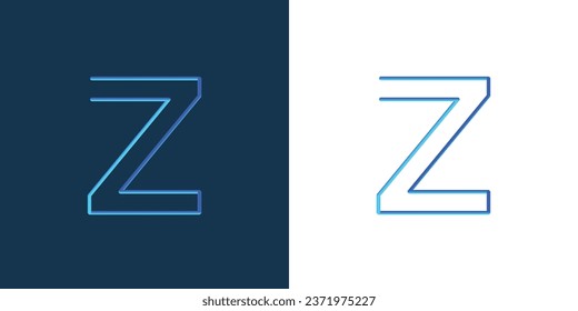 Simple letter Z logo design with full collor concept| premium vector