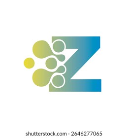 Simple letter Z Technology design template logo