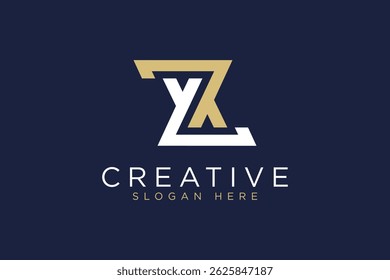 simple letter z, zy logo icon vector design template concept