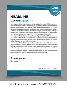 Simple letterhead design vector file