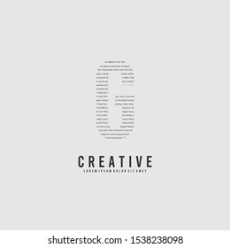 simple lettering G logotype creative design concept isolated on gray background. vector illustration.