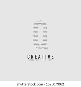 simple lettering Q logotype creative design concept isolated on gray background. vector illustration.