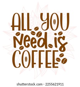 simple lettering quotes abaout coffee