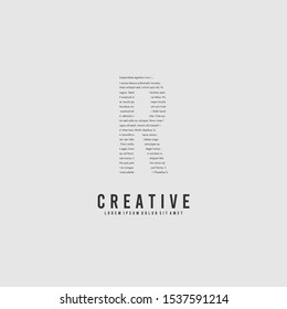 simple lettering R logotype creative design concept isolated on gray background. vector illustration.