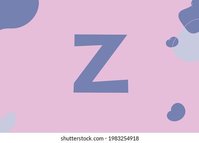 Letras simples con ilustraciones de fondo coloridas para la educación y la recolección