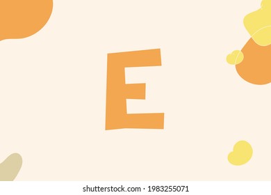 Simple letters with colorful background vector illustration good for education and collection