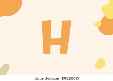 Simple letters with colorful background vector illustration good for education and collection