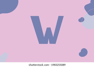 Simple letters with colorful background vector illustration good for education and collection