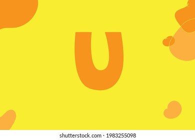 Simple letters with colorful background vector illustration good for education and collection