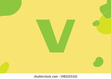 Simple letters with colorful background vector illustration good for education and collection