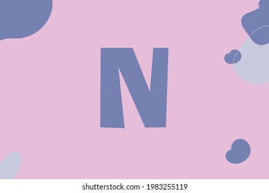 Simple letters with colorful background vector illustration good for education and collection