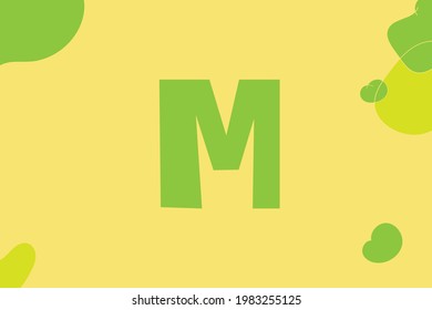 Simple letters with colorful background vector illustration good for education and collection