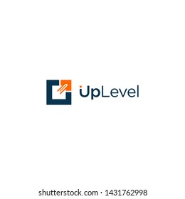 Simple Up Level Vector Logo