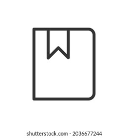 Simple library line icon. Premium symbol in stroke style. Design of library icon. Vector illustration.