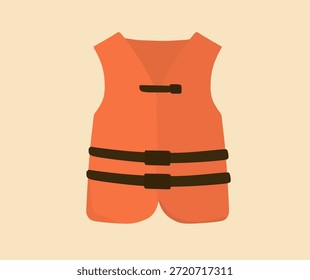Diseño simple del icono del chaleco salvavidas