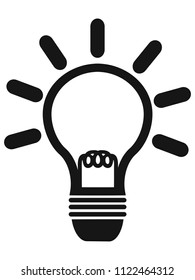 simple light bulb icon