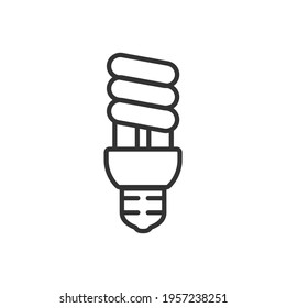 simple light bulb icon for lighting