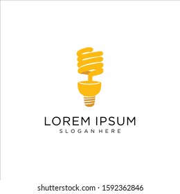 simple light bulb logo design template
