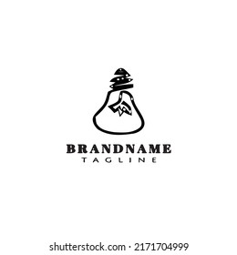 simple light bulb logo template icon modern vector illustration