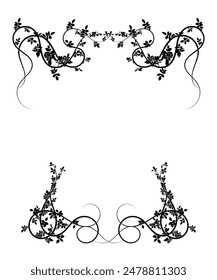 simple light frame with climbing hop plants for the holiday. vector stock image