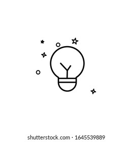 simple light icon design template