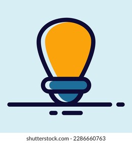 simple light icon vector illustration modern trendy design, suitable for advertisement, website, social media post and other graphic needs.