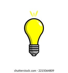 simple light icon,with outline,electronic icon.