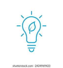 Línea de iconos de bombilla simple. Icono de luz para web y aplicación móvil.