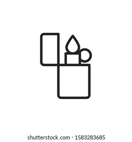 Simple lighter line icon. Stroke pictogram. Vector illustration isolated on a white background. Premium quality symbol. Vector sign for mobile app and web sites.