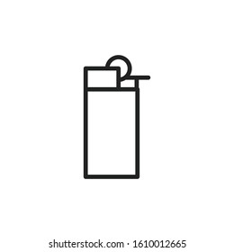 Simple lighter line icon. Stroke pictogram. Vector illustration isolated on a white background. Premium quality symbol. Vector sign for mobile app and web sites.