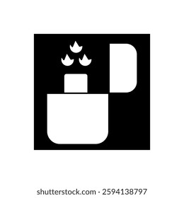 Simple lighters line icon. Symbol of premium quality.