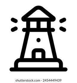 Simple Lighthouse icon. The icon can be used for websites, print templates, presentation templates, illustrations, etc