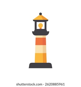 Simple Lighthouse Icon for Navigation or Coastal Themes