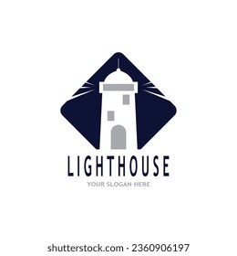 Simple Lighthouse icon  sign  logo