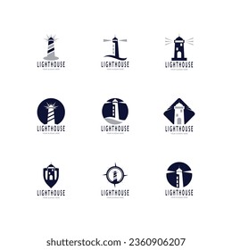 Logo del icono del faro simple