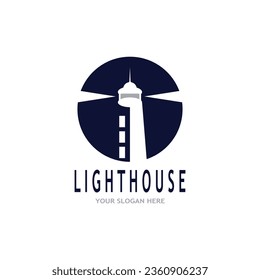 Simple Lighthouse icon  sign  logo