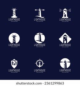 Simple Lighthouse icon  sign  logo