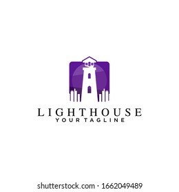 Simple Lighthouse Logo Design Idea