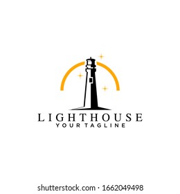 Simple Lighthouse Logo Design Idea