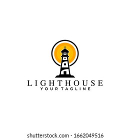 Simple Lighthouse Logo Design Idea