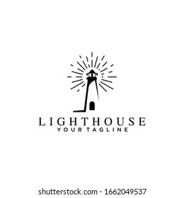 Simple Lighthouse Logo Design Idea