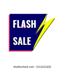 simple lightning bolt flash sale banner horizontal line. classic design for advertising discount event, poster, business deal, promotions shopping, best offer product.Vector illustration isolated.