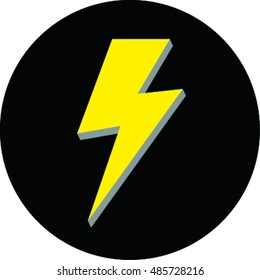  simple lightning bolt icon