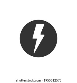 icono de rayo simple y símbolo eléctrico