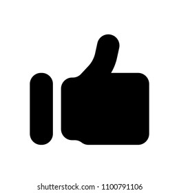 Simple like icon. Social symbol