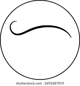 Linha simples Ícone de arte abstrata 