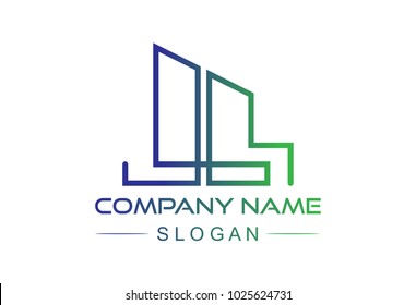 simple line architecture logo
