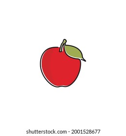 Simple Line Art of apple Grapefruit Citrus logo design inspiration