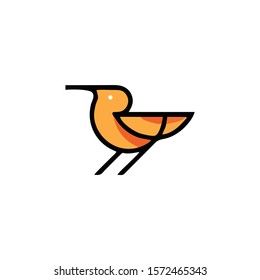 simple line art bird logo